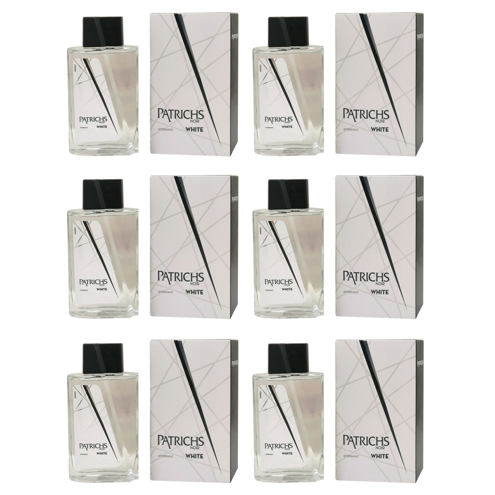 6pz Patrichs Noir White dopobarba uomo After Shave Lotion 75ml