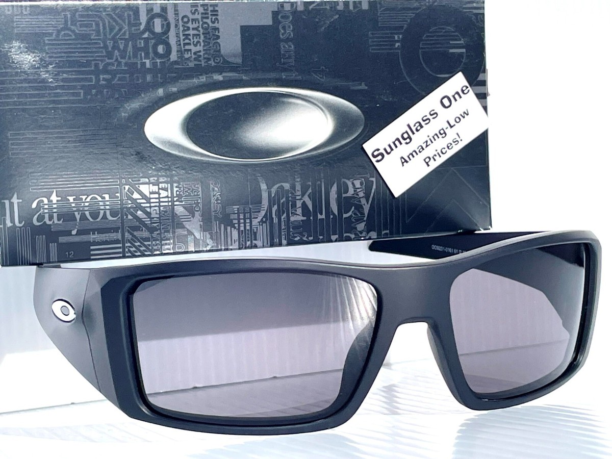 NEW Oakley HELIOSTAT Matte Black PRIZM Grey Lens Sunglass 9231-01