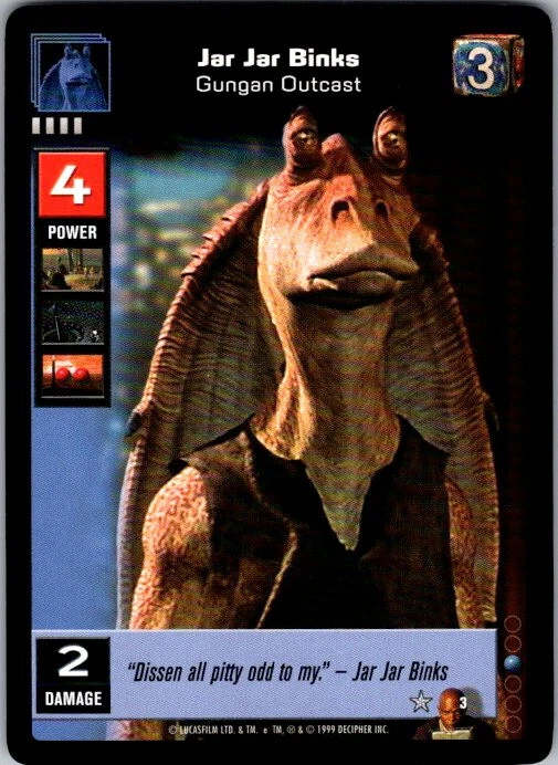 Young Jedi CCG Rare Individual Collectible Card Game Cards for