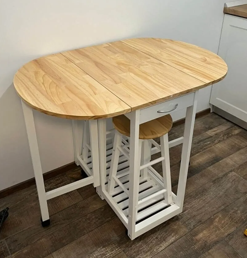 Small Kitchen Table With Fold Down Leaves