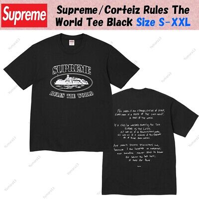 Supreme/Corteiz Rules The World Tee Black Size S-XXL | eBay Supreme/Corteiz Rules The World Tee Black Size S-XXL | eBay