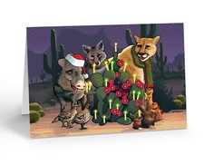 Desert Critters Western Christmas Cards- 18 B...