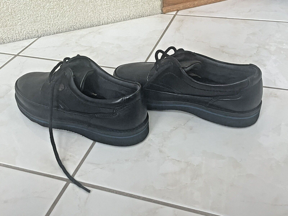 Hush Puppies MALL WALKER Mens Black Leather H18914 Lace Up 