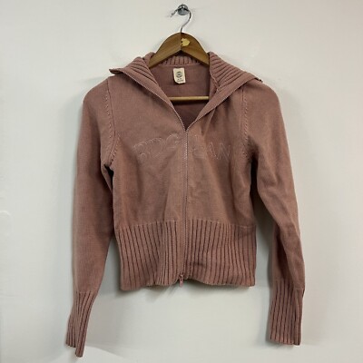 Urban Outfitters Pink BDG Jeans Zip Up Sweater Strickpullover Gr. XL