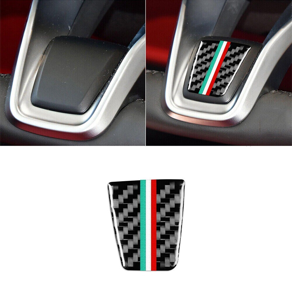 Carbon Fiber Steering Wheel Chin Cover for Alfa Romeo Giulia 2020-21 Accessories
