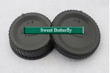 Nikon F Mount Rear Lens Cap Cover / Camera Front Body Cap BF-1B & LF-4 for DSLR 