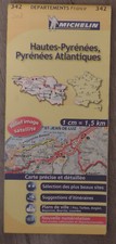 CARTE MICHELIN N°342 PYRENNEES DE 2008
