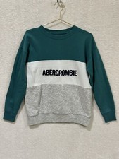 Abercrombie  Fitch Kids 15/16 Color Block Pullover Logo Sweatshirt Spell-out