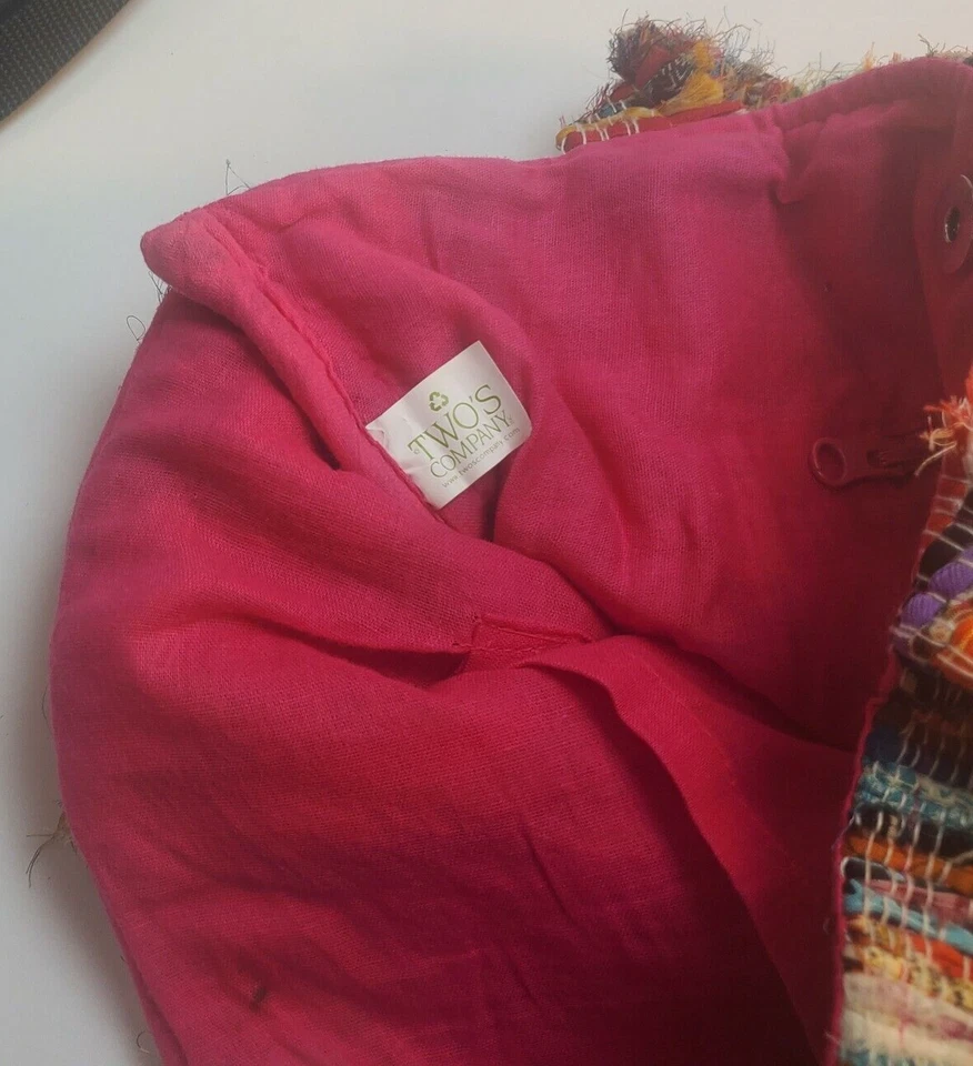 Bolso de Mano Twos Company Multicolor Tejido Abstracto Cartera Foto 4 de 4