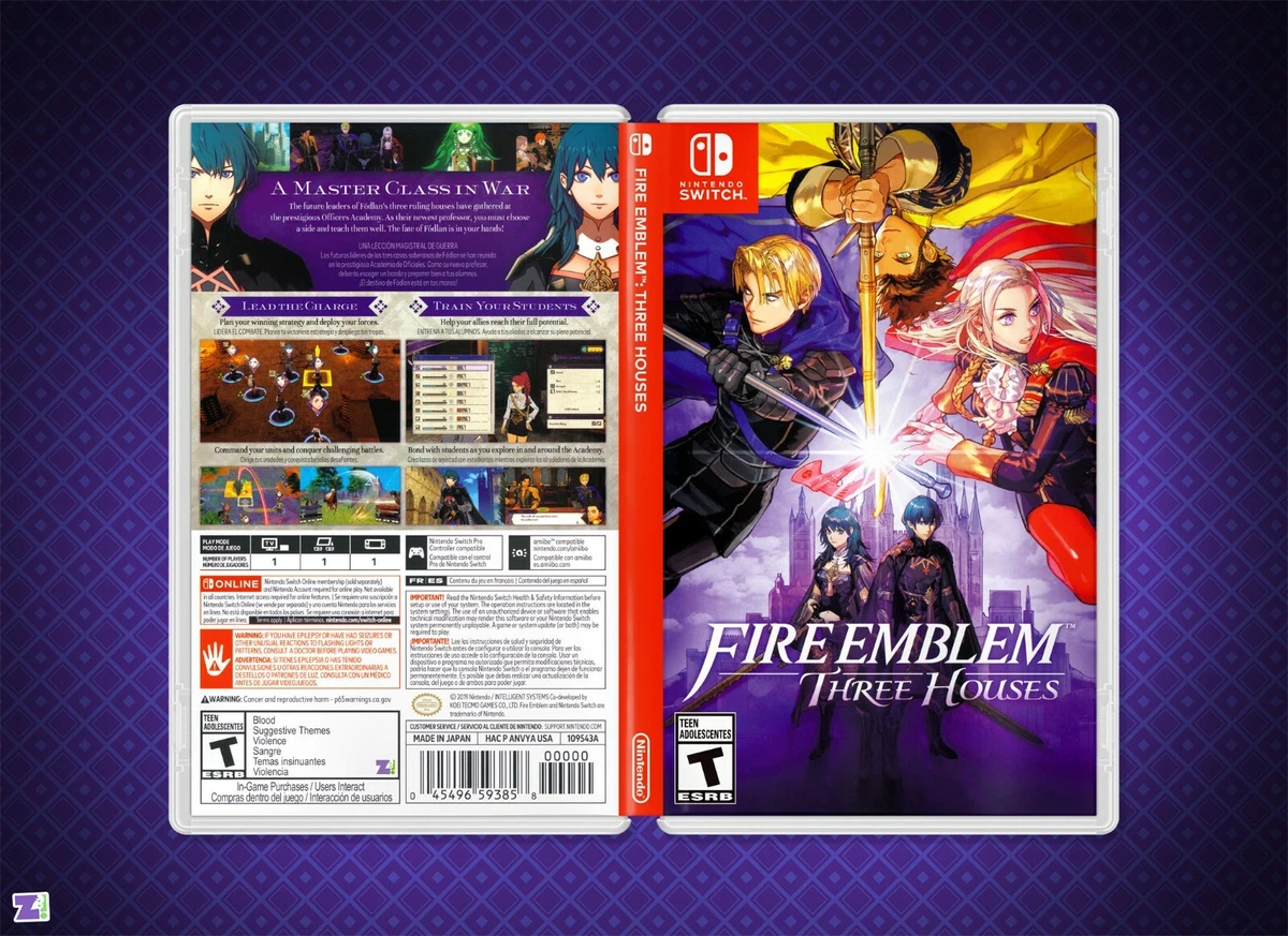 Three for Emblem | Insert Fire Switch eBay Case Nintendo Art & Cover Houses Replacement