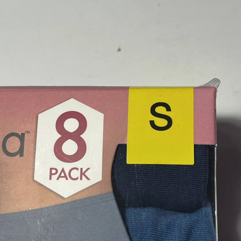 Paquete de 8 calzoncillos Felina pequeños de algodón elástico cintura alta cobertura completa sin etiquetas Foto 3 de 4