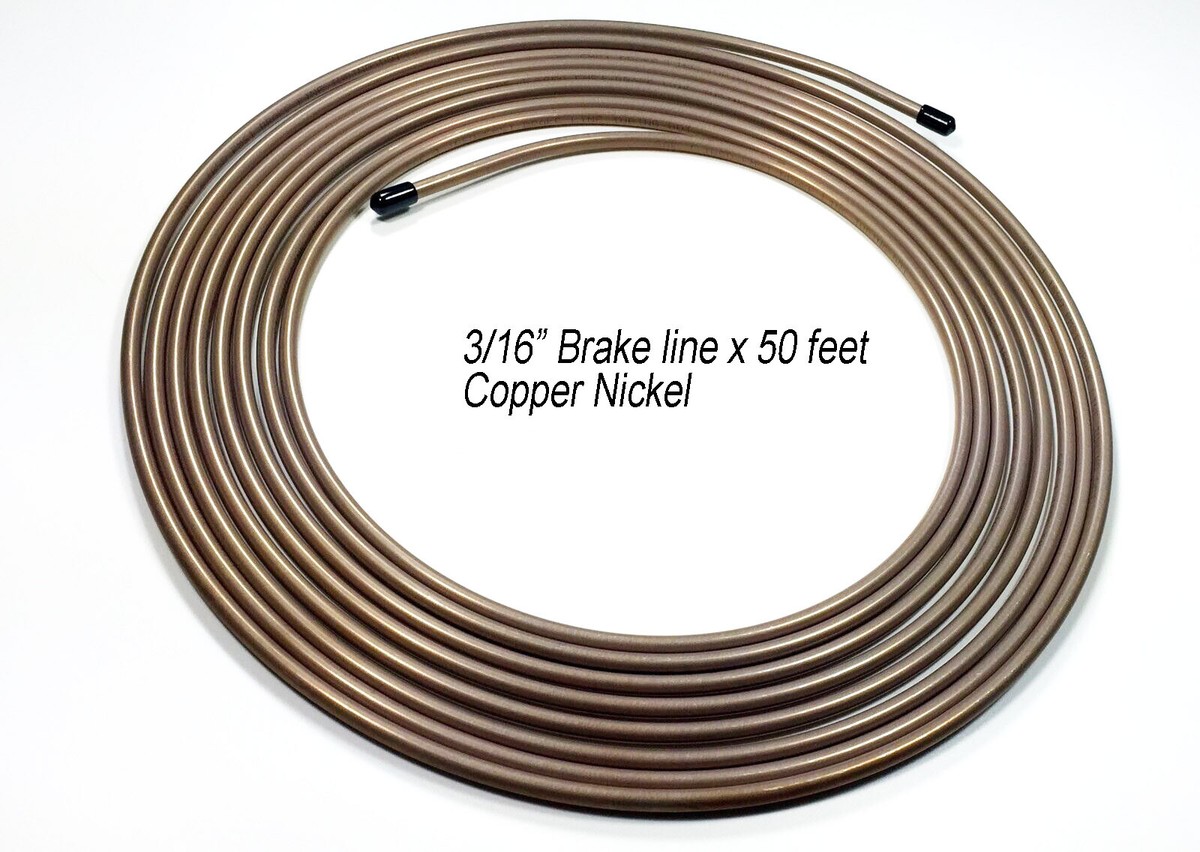 Copper Nickel Fuel Line The Stop Shop 3/16 Copper Nickel Brake Line Tubing 50 Ft Roll For Automotive C 863824 - Foto 2