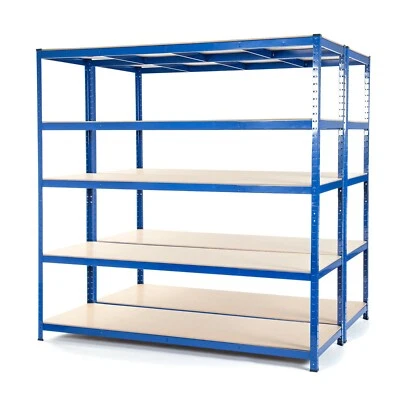 2 x Heavy Duty Garage Racking Shelving Unit | 200KG UDL 1800mm x 1800mm x 600mm