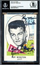 Roy Winston Beckett BAS Signed 1961 Nu-Card Rookie Autograph. rookie card picture