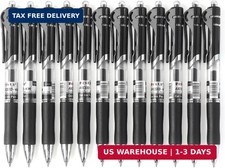 Gel Pens Fine Point Smooth Writing Pens, 0.5Mm, 12 Pack Retractable