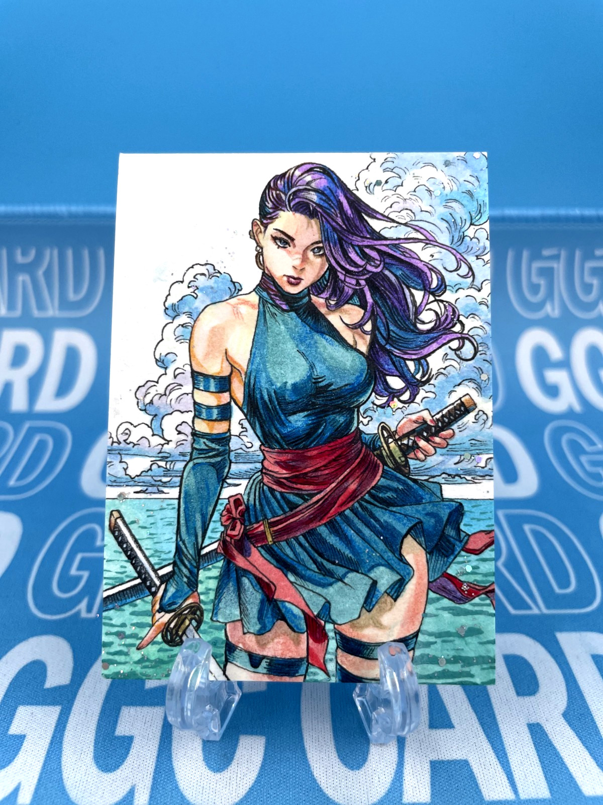 GGC Studio Marvel Psylocke Artist Hand Drawn Auto Sketch Card 1/1