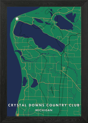 Crystal Downs Country Club Gerahmtes Wandbild Poster Leinwanddruck Bild