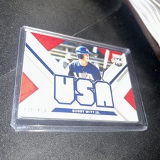 2019 Panini Elite Extra Edition Bobby Witt Jr. #USA-BW USA /452 Materials ROYALS