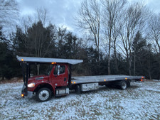 FREIGHTLINER 4x CAR CARRIER CUMMINS DIESEL AW SLIDER FLAT BED TOW TRUCK HOT SHOT