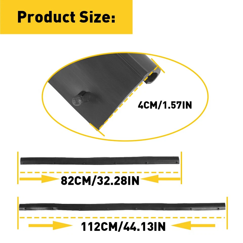 For Ford F650 2016-2017 F750 Trucky Front Seal Rear Lower Door 4PCS Weatherstrip - Image 3 of 4