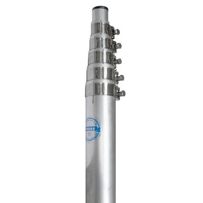Maas Aluminium Teleskopmast für Antenne - 6 Elemente - ausziehbar bis 7,8 Meter