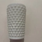 Vintage FENTON HOBNAIL WHITE MILK GLASS 5” Flat TUMBLER 8 oz