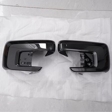 Tapa de repuesto de tapa de espejo retrovisor lateral negro con orificio para Ford F-150 F150 2021-2025