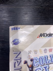 College Slam - Sega Saturn - Disc and Manual