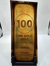 2023 100 Milligrams Gold Aurum Note Gold Bar 24K