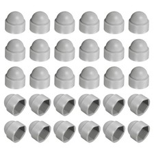 30pcs nut protection caps, for M14x21x24mm grey hexagonal