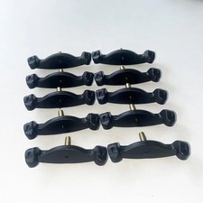 10PCS Violin Shoulder Rest Feet For 1/2 Black Violin Screw Length: 14mm