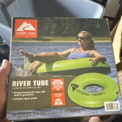 Ozark Trail River Tube Inflatable Float Green 39'' 220lb + Repair Patch