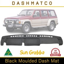 Sungrabba Black Dashmat Fits Nissan Patrol Gq Y60 111987 - 121997
