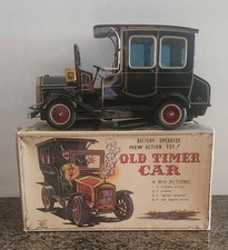 Vintage Old Timer Toy Car 1950 S.N. HORIKAWA Japan Moves