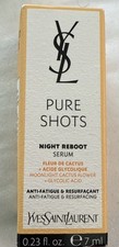 NIB Yves Saint Laurent YSL Pure Shots Night Reboot Serum 0.23 Fl Oz/ 7ML