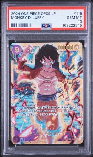 2024 ONE PIECE JAPANESE OP09-EMPERORS IN THE NEW WORLD MONKEY D. LUFFY PSA 10