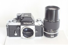 Nikon F2 Photomic DP-1 35mm SLR Film Camera  Nikkor 200mm F/4 Lens From Japan