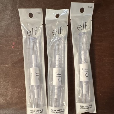 e.l.f. Clear Brow & Lash Mascara Clear Double-Ended Gel Natural, 3 Pack