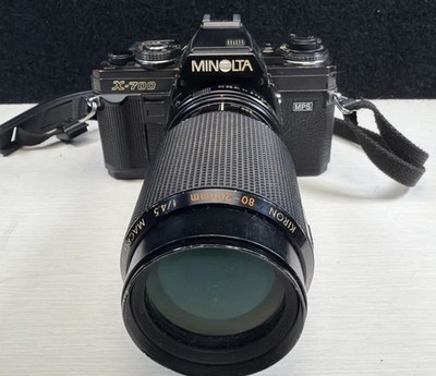 Minolta X-700 35mm film SLR with Minolta KIRON 80-200mm lens - TESTED WORKS
