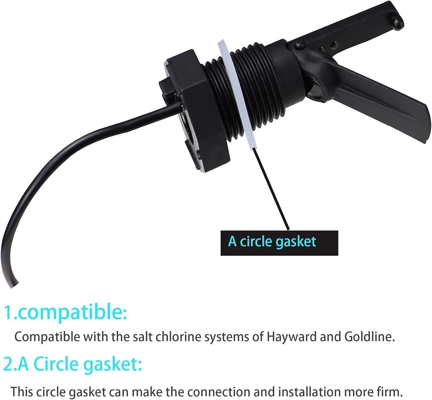 Universal Pool Flow Switch Assembly - 15FT Cable for Hayward Aquarite Systems