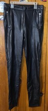 Express black faux leather skinny lined high ...