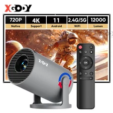 XGODY Mini 4K 12000LMS Android11 Projector 5G WiFi Bluetooth Video Home Theater