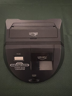 #ad Sega Genesis Power Base Converter Model #1620 Plays Master System Games Tested $99.00