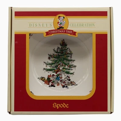 Spode Disney Christmas Tree Celebration Mickey Mouse & Co All Purpose Bowl New - Image 1 of 4
