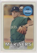2018 Heritage Minor League Edition Team Color Change 15/25 Sam Carlson Auto 8k4