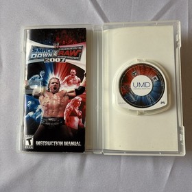 WWE Smack Down VS RAW 2007 (Sony Playstation Portable PSP, 2006) Complete CIB