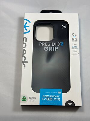 Speck Presidio2 Grip Case for iPhone 15 Pro Max - Black