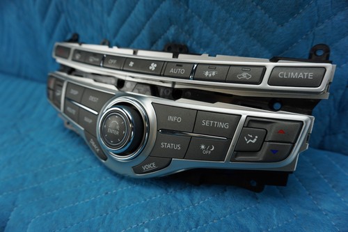 Infiniti M56 M37 M35H AC Climate & GPS Info Control 28395-1MA3B 2011-2013 OEM - Picture 3 of 9