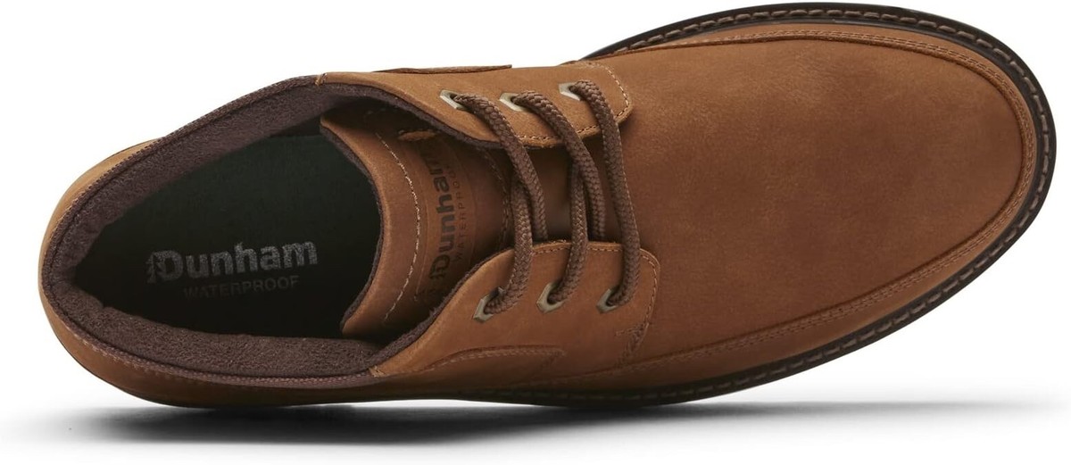 Dunham Mens Waterproof Leather Chukka Boots Tan Brown Moc Toe CJ0854 Size 9 D Amazon.com | Dunham Men main image 2