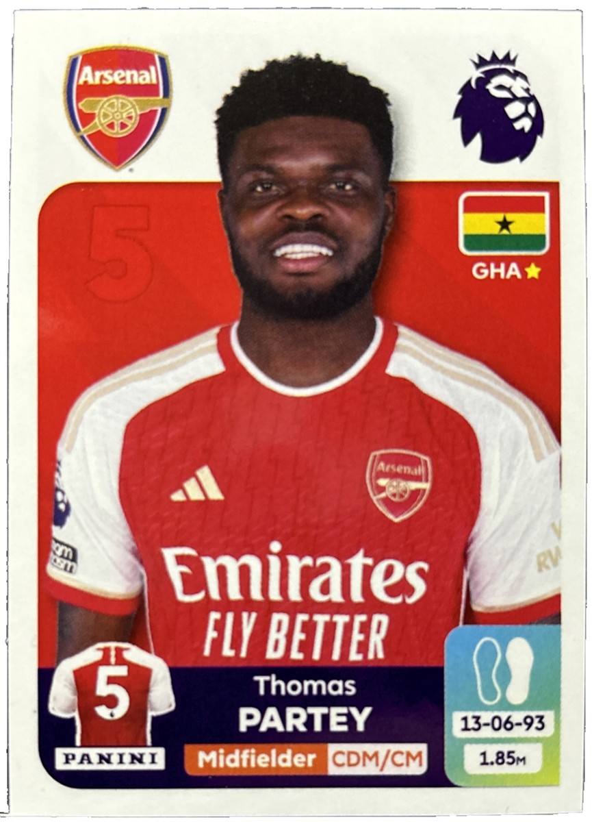 Thomas Partey パーティ　Arsenal サインカード Thomas Partey パーティ Arsenal サインカード
